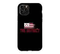 The District Washington DC Drapeau Hybride Vintage Grunge Coque pour iPhone 11 Pro