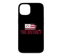 The District Washington DC Drapeau Hybride Vintage Grunge Coque pour iPhone 13