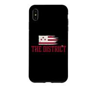 The District Washington DC Drapeau Hybride Vintage Grunge Coque pour iPhone XS Max