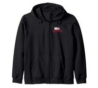 The District Washington DC Drapeau Hybride Vintage Grunge Sweat à Capuche