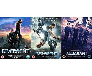 The Divergent complete 3 movies collection: Divergent, Insurgent & Allegiant DVD