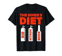 The Diver's Diet Funny Scuba Design - Air Nitrox Beer T-Shirt