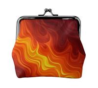 The Division of Flame Petit porte-monnaie rectangulaire pour femme avec verrou de baiser, format de poche, mini porte-monnaie pour femme