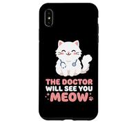 The Doctor Will See You Meow Clinique médicale vétérinaire Coque pour iPhone XS Max