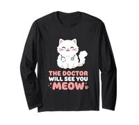 The Doctor Will See You Meow Clinique médicale vétérinaire Manche Longue