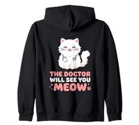 The Doctor Will See You Meow Clinique médicale vétérinaire Sweat à Capuche