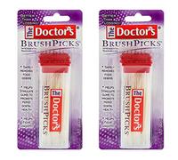 The Doctor's BrushPicks Lot de 2 cure-dents interdentaires 120 pics par paquet