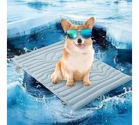 The Dog Cooling Mat - Tapis de refroidissement instantané et respirant pour chiens et chats, non toxique et respectueux de l'environnement, lavable en machine, antidérapant, parfait pour une