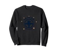 The Dog is My Co-Pilot Compagnon de Voyage avec Empreintes de Pattes Sweatshirt, Unisexe pour Adultes, Noir, XXL