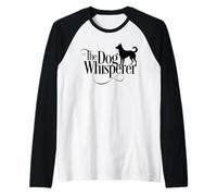 The Dog Whisperer - Amusant pour Les Chiots Manche Raglan