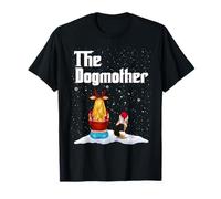 The Dogmother Basset Hound Dog Mom Christmas Puppy Xmas T-Shirt