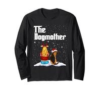 The Dogmother German Shepherd Dog Mom Christmas Puppy Xmas Manche Longue