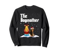 The Dogmother German Shepherd Dog Mom Christmas Puppy Xmas Sweatshirt
