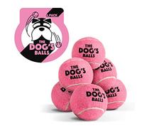 The Dog's Balls, Lot de 6 balles de Tennis pour Chien Rose, Approuvé par Les Vétérinaires