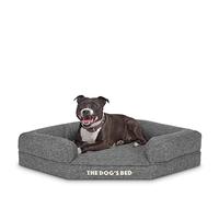 The Dog's Bed Lit orthopédique en Mousse à mémoire de Forme, imperméable à l’Eau, soulagement de la Douleur arthritique, dysplasie de la Hanche et du coude, Post-Chirurgie, Soutien, Lavable