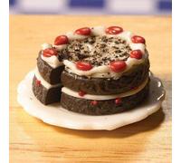 The Dolls House Emporium Gateau chocolat et cerise