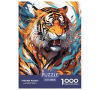 The Domineering Tigre Puzzle 1000 Pièces Adultes intéressant Puzzles 1000 Pièces Jeu De Team Building Décor À La Maison 38x26cm/1000pcs