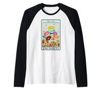 The Donuts Tarot Carte de Tarot Vintage Mystique Food Graphic Manche Raglan