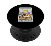 The Donuts Tarot Carte de Tarot Vintage Mystique Food Graphic PopSockets PopGrip Adhésif