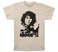 The Doors Break on Through T-Shirt à Manches Courtes pour Homme, Blanc cassé (Sable)., S