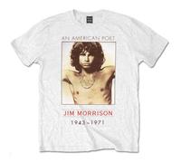 The Doors Jim morrison American Poet officiel Homme nouveau Blanc T Shirt