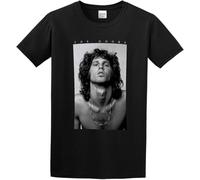 The Doors Jim Morrison B&W Medium Bra-Dor1049-M Bravado Entertainment 100% Cotton Tshirts Men Manches Courtes(Large)