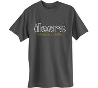 The Doors - "LA California" T-Shirt für Herren/Damen Uni RO9988 (XS) (Anthrazit)