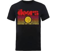 The Doors Official Riders on The Storm Sunset Jim Morrison Black T-Shirt Black Manches Courtes(Medium)