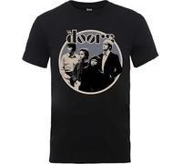 The Doors - Retro Circle Men's Women T-Shirt - Jim Morrison Rock Men's Women T-Shirt Manches Courtes(Medium)