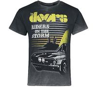 The Doors Riders on The Storm Homme T-Shirt Manches Courtes Gris L 100% Coton Regular/Coupe Standard