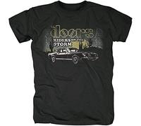 The Doors Riders on The Storm Mens T Shirt Men's Fashion Cotton T-Shirt Black XL
