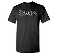 The Doors T-Shirt Legendary Rock Band Jim Morrison Whiskey Bar Break on Through Black Manches Courtes(XX-Large)