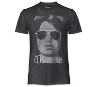 The Doors T-shirt officiel Jim Morrison T-shirt unisexe en coton pour adulte et garçon, Noir , Large