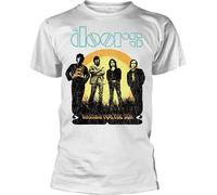 The Doors - "Waiting For The Sun" T-Shirt für Herren/Damen Uni PH424 (XXL) (Weiß)