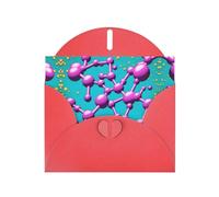 The Dopamine Link Print Lot de cartes de vœux avec intérieur vierge - Papier nacré rouge pour anniversaire, mariage, invitations de fête