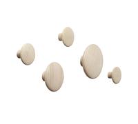 Muuto Patère The Dots - lot de 5 chêne