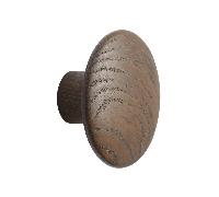 Muuto Crochet Dots wood dark stained brown Ø9 cm