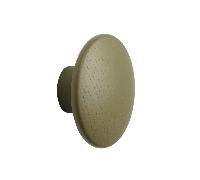 Muuto Crochet à vêtements The Dots brown green Ø 6.5 cm