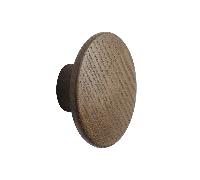Muuto Crochet Dots wood dark stained brown Ø6.5 cm