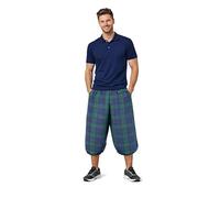 The Dragons Den Costume de pub de golf tartan pour adultes avec pantalon de sport et enterrement de vie de jeune fille, Blackwatch, Large/X-Large