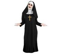 The Dragons Den Déguisement de nonne de démon Valak noir pour adulte Taille XXL