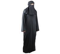 The Dragons Den Déguisement traditionnel Burqa et capuche pour adultes, arabe, arabe, musulman, Chadri Burka Hijab [XXL]