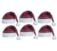 The Dragons Den Royal Stewart Chapeau de Père Noël Tartan Fête de Noël Burns Night Hogmanay Chapeau fantaisie [chapeau simple]