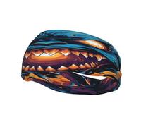 The Dragon's Roar Bandeau de sport unisexe pour homme et femme, extensible, respirant et évacuant l'humidité