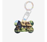 The Dream Comic House Médaille personnalisée en acrylique de qualité pour animaux de compagnie, élégante et durable