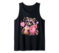 Thé drôle de Raton Laveur Boba Tea Good Vibes Only Cute Trash Panda Kids Débardeur