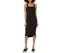 The Drop Amelia Robe débardeur moulante coupe midi à bretelles et encolure carrée pour Femme, Noir, 5XL Grande taille