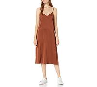 The Drop Ana Robe midi soyeuse à col V À enfiler pour femme, Coquillage de tortue, M