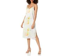 The Drop Ana Robe midi soyeuse à col V À enfiler pour Femme, Medium, Imprimé tie-dye