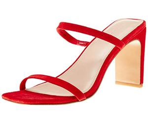The Drop Avery Sandales À Talons Hauts et Bout Carré, Heeled Sandal Femme, rose, 38.5 EU
